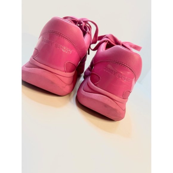 Tory Burch Bubble Bright Pink Sneakers, Size 7 - Picture 6 of 9